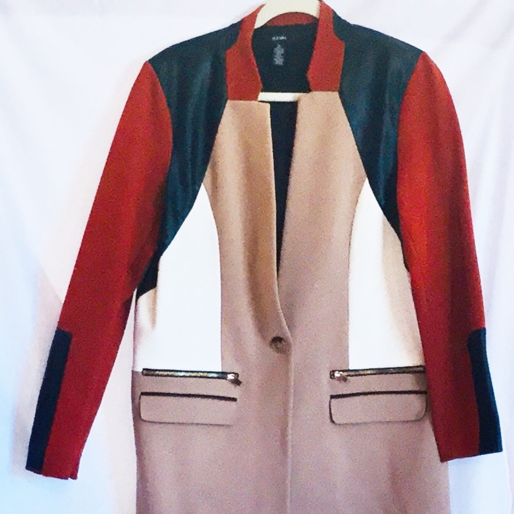 Alfani Versatile Long Jacket w/Multicolor sz 10